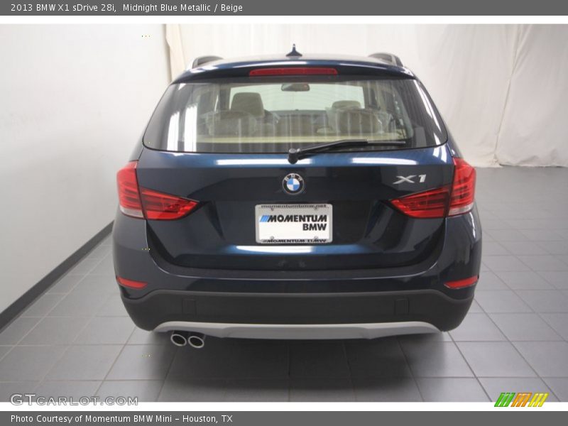 Midnight Blue Metallic / Beige 2013 BMW X1 sDrive 28i