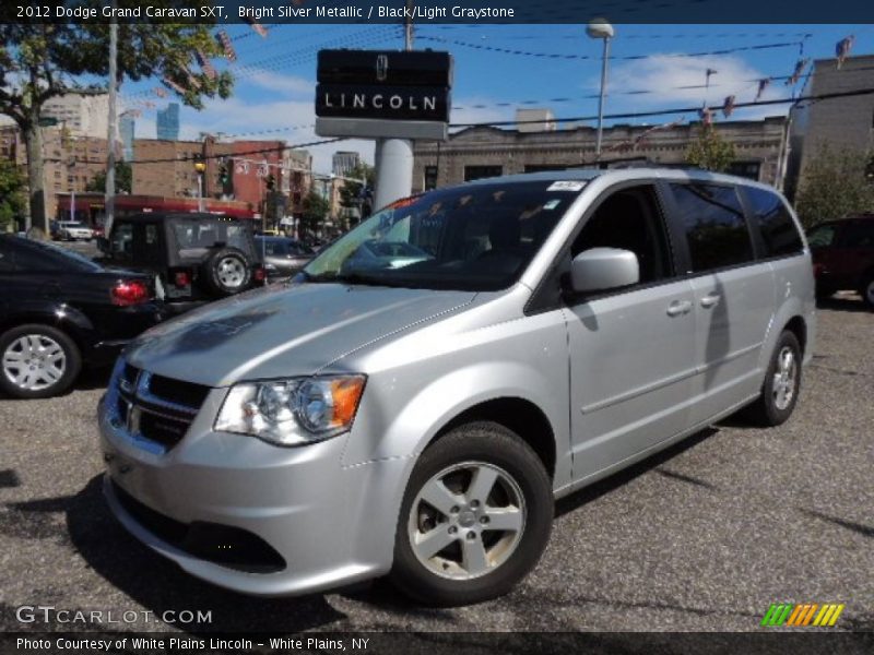Bright Silver Metallic / Black/Light Graystone 2012 Dodge Grand Caravan SXT