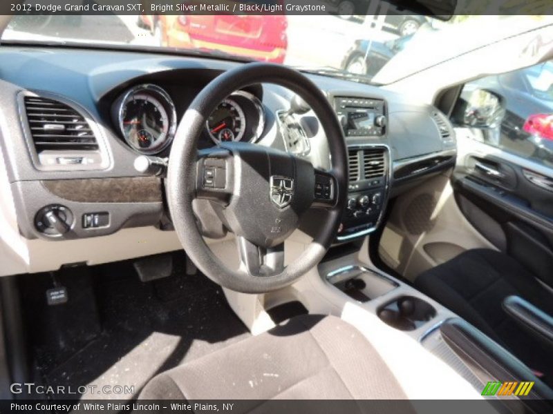 Bright Silver Metallic / Black/Light Graystone 2012 Dodge Grand Caravan SXT