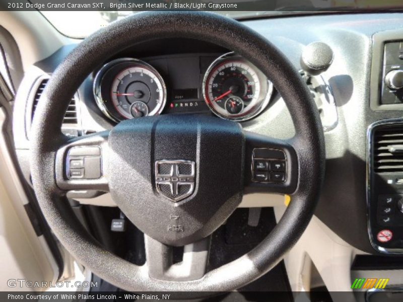 Bright Silver Metallic / Black/Light Graystone 2012 Dodge Grand Caravan SXT