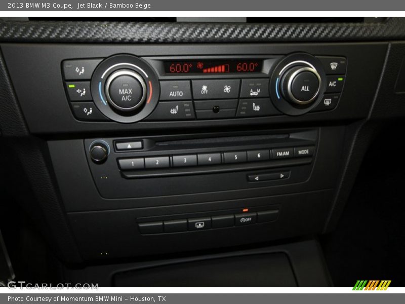Controls of 2013 M3 Coupe