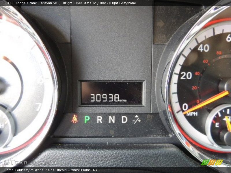 Bright Silver Metallic / Black/Light Graystone 2012 Dodge Grand Caravan SXT