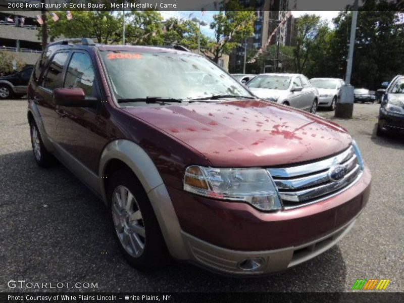 Merlot Metallic / Camel 2008 Ford Taurus X Eddie Bauer
