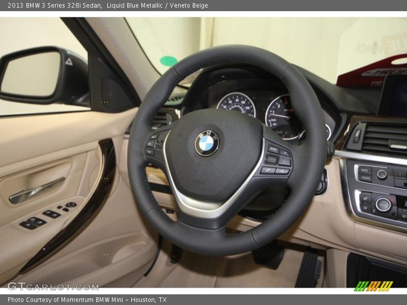 Liquid Blue Metallic / Veneto Beige 2013 BMW 3 Series 328i Sedan