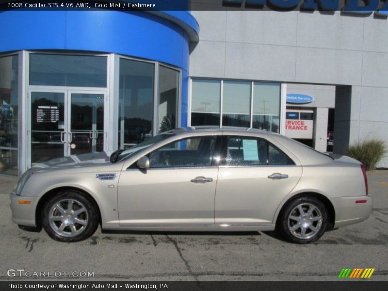 Gold Mist / Cashmere 2008 Cadillac STS 4 V6 AWD