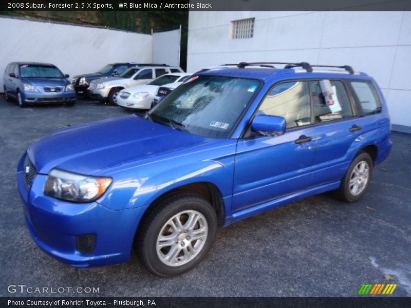 WR Blue Mica / Anthracite Black 2008 Subaru Forester 2.5 X Sports