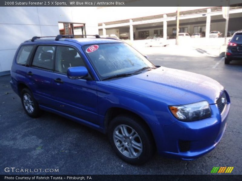 WR Blue Mica / Anthracite Black 2008 Subaru Forester 2.5 X Sports