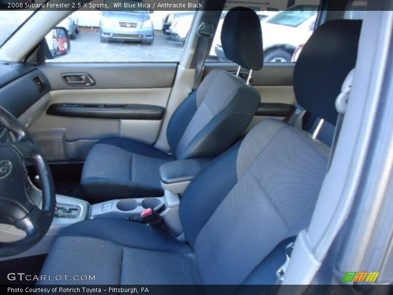 WR Blue Mica / Anthracite Black 2008 Subaru Forester 2.5 X Sports