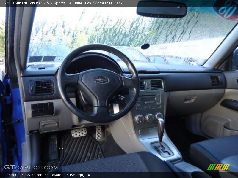 WR Blue Mica / Anthracite Black 2008 Subaru Forester 2.5 X Sports