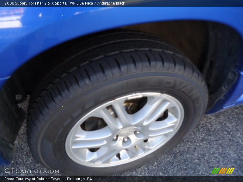 WR Blue Mica / Anthracite Black 2008 Subaru Forester 2.5 X Sports