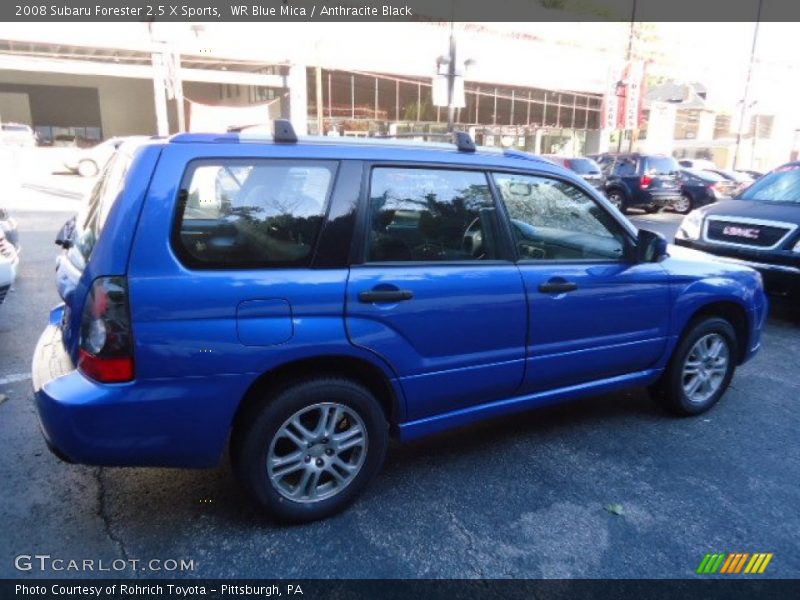 WR Blue Mica / Anthracite Black 2008 Subaru Forester 2.5 X Sports