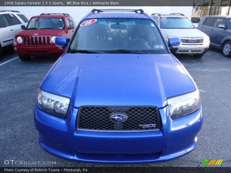 WR Blue Mica / Anthracite Black 2008 Subaru Forester 2.5 X Sports