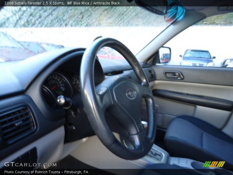 WR Blue Mica / Anthracite Black 2008 Subaru Forester 2.5 X Sports