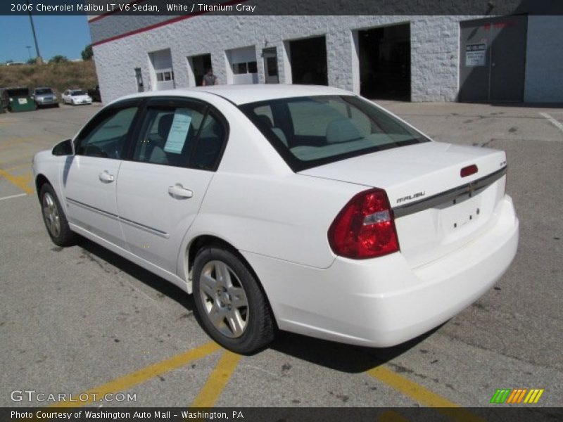 White / Titanium Gray 2006 Chevrolet Malibu LT V6 Sedan