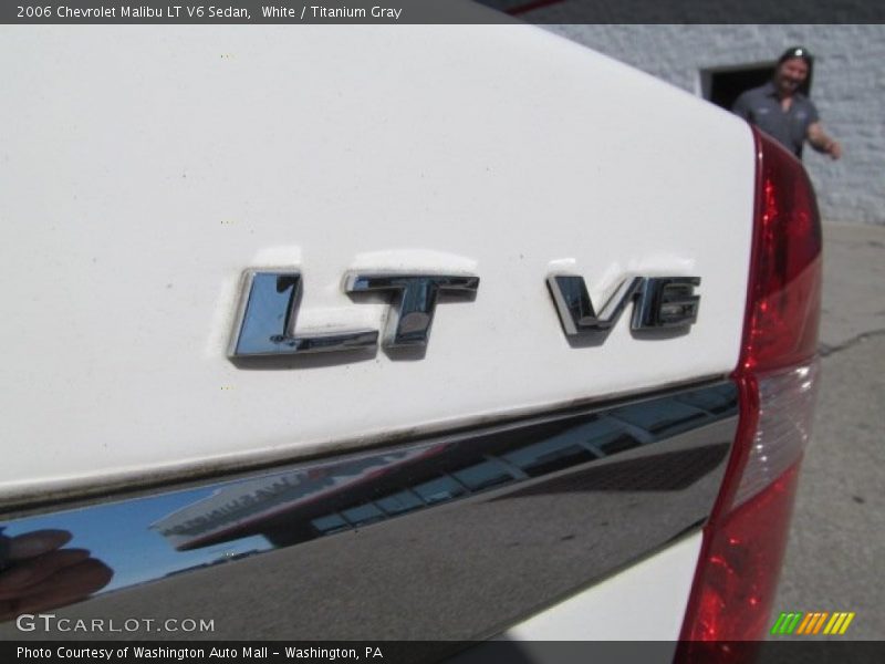 White / Titanium Gray 2006 Chevrolet Malibu LT V6 Sedan