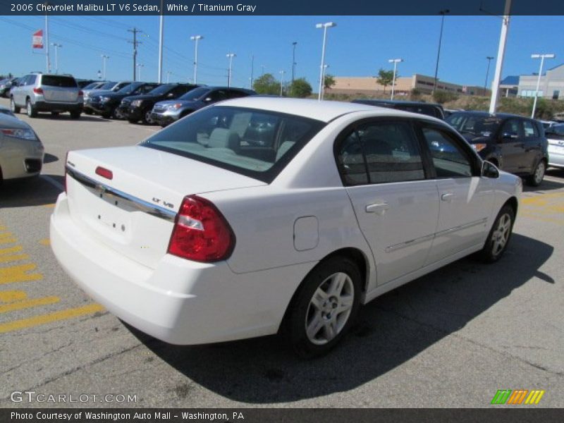 White / Titanium Gray 2006 Chevrolet Malibu LT V6 Sedan