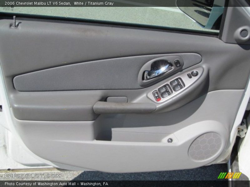 White / Titanium Gray 2006 Chevrolet Malibu LT V6 Sedan