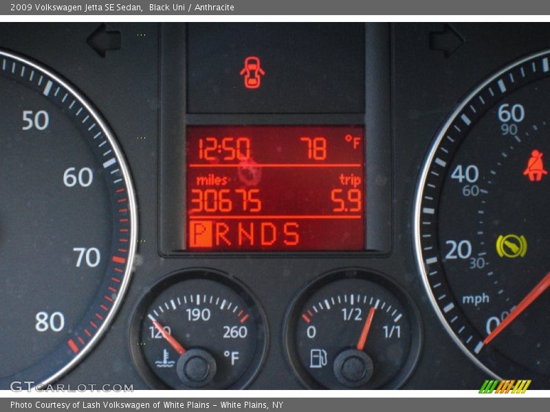 Black Uni / Anthracite 2009 Volkswagen Jetta SE Sedan