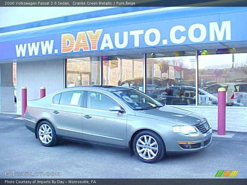 Granite Green Metallic / Pure Beige 2006 Volkswagen Passat 3.6 Sedan
