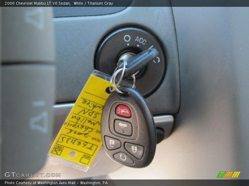 White / Titanium Gray 2006 Chevrolet Malibu LT V6 Sedan