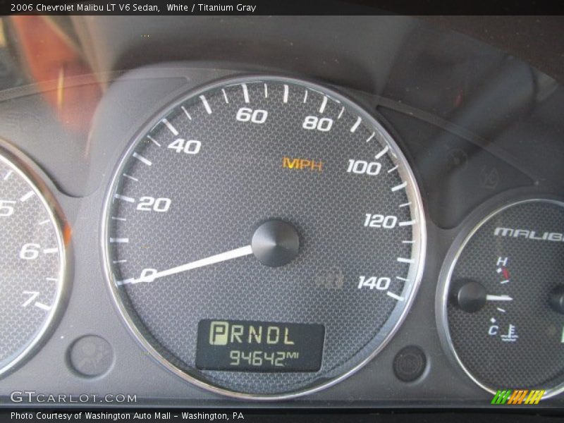 White / Titanium Gray 2006 Chevrolet Malibu LT V6 Sedan
