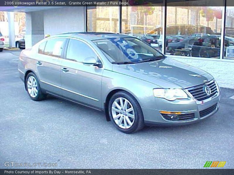 Granite Green Metallic / Pure Beige 2006 Volkswagen Passat 3.6 Sedan