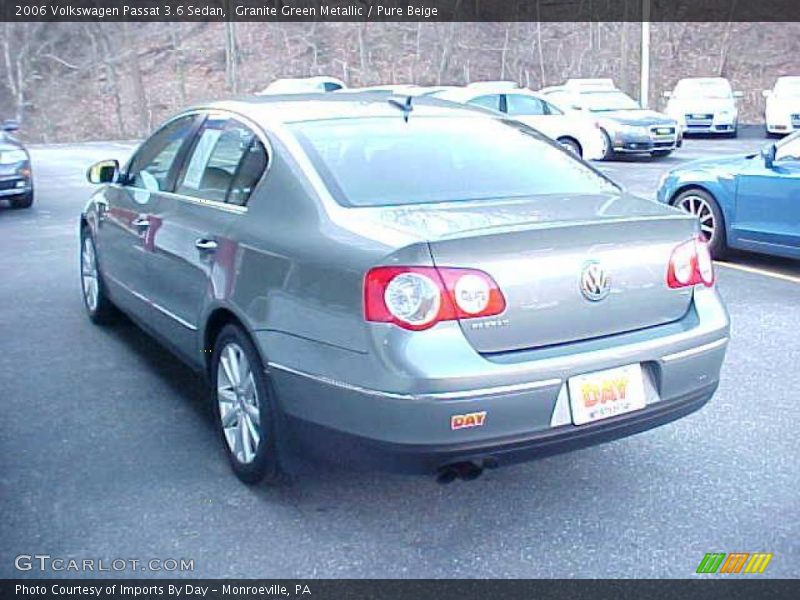 Granite Green Metallic / Pure Beige 2006 Volkswagen Passat 3.6 Sedan