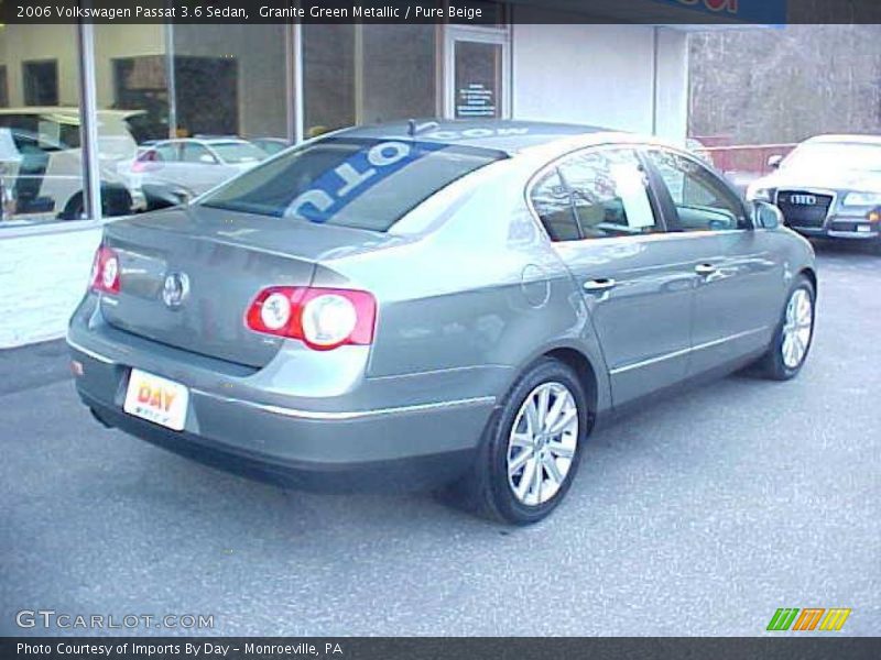 Granite Green Metallic / Pure Beige 2006 Volkswagen Passat 3.6 Sedan