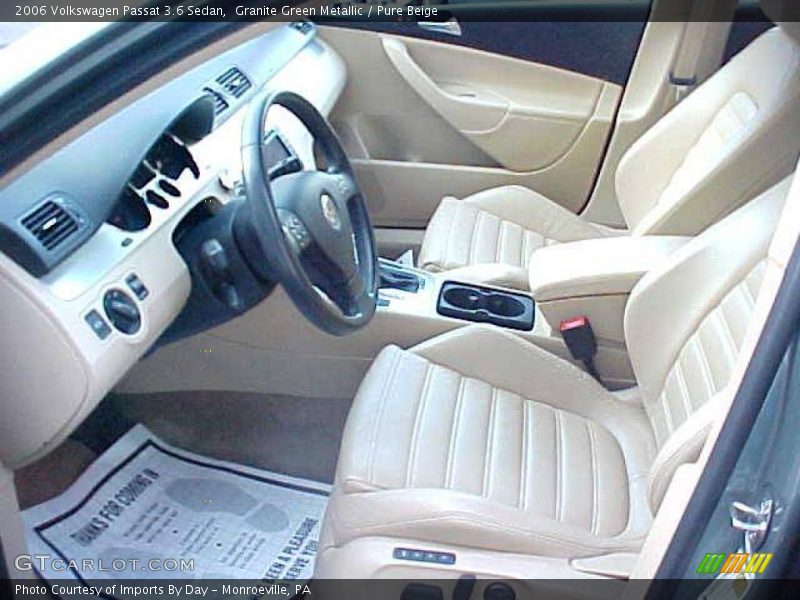 Granite Green Metallic / Pure Beige 2006 Volkswagen Passat 3.6 Sedan