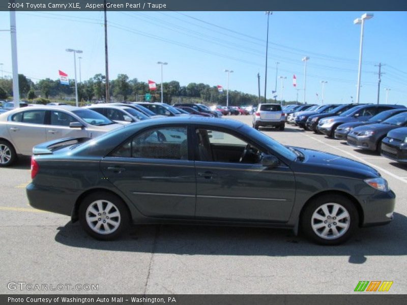 Aspen Green Pearl / Taupe 2004 Toyota Camry XLE