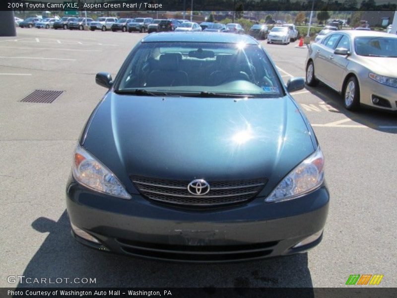 Aspen Green Pearl / Taupe 2004 Toyota Camry XLE