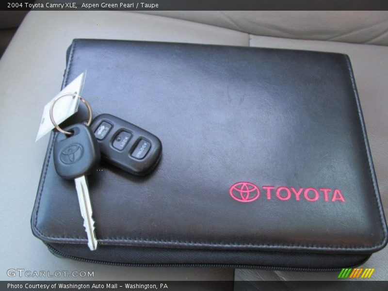 Aspen Green Pearl / Taupe 2004 Toyota Camry XLE