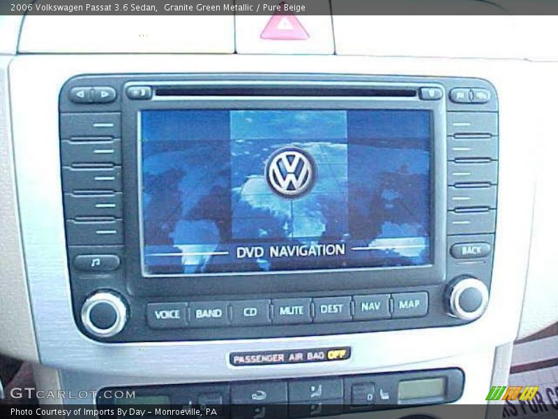 Granite Green Metallic / Pure Beige 2006 Volkswagen Passat 3.6 Sedan