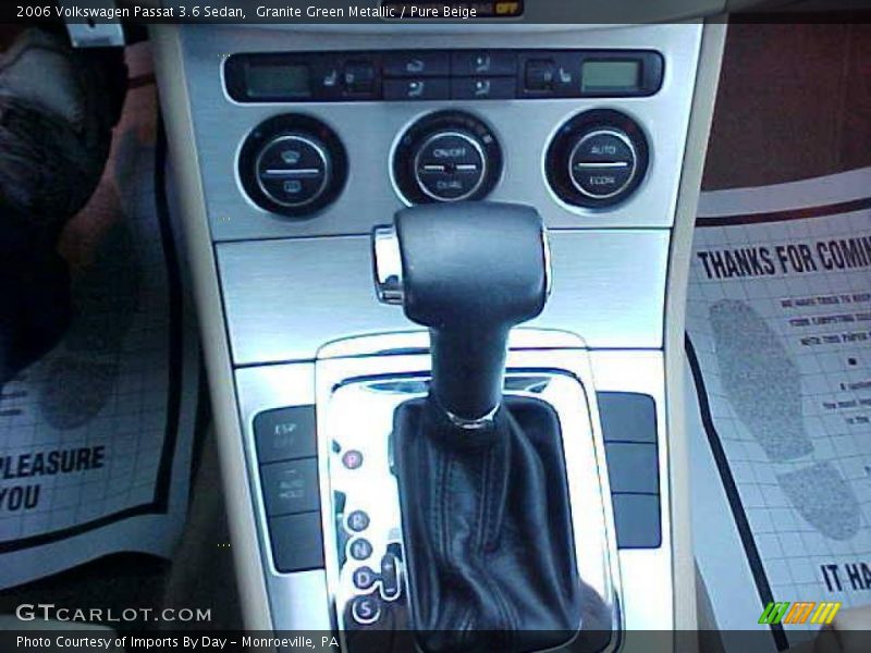 Granite Green Metallic / Pure Beige 2006 Volkswagen Passat 3.6 Sedan