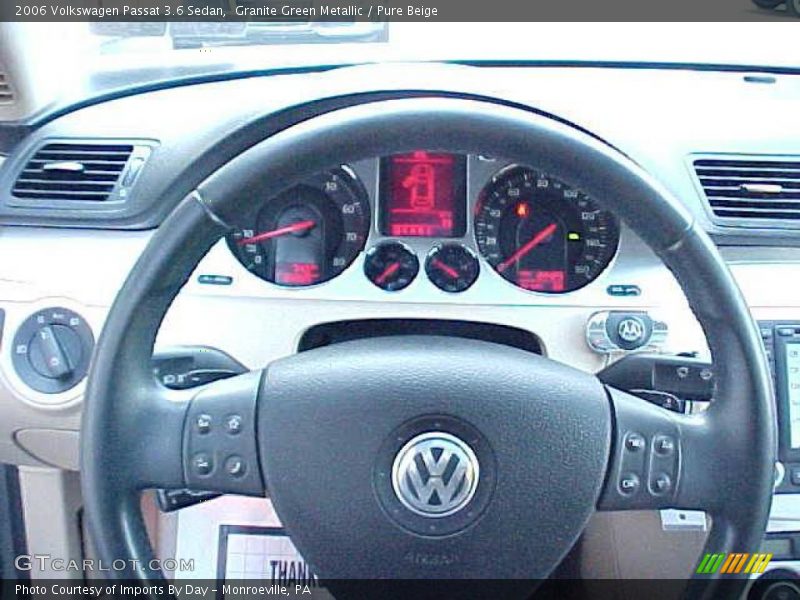 Granite Green Metallic / Pure Beige 2006 Volkswagen Passat 3.6 Sedan