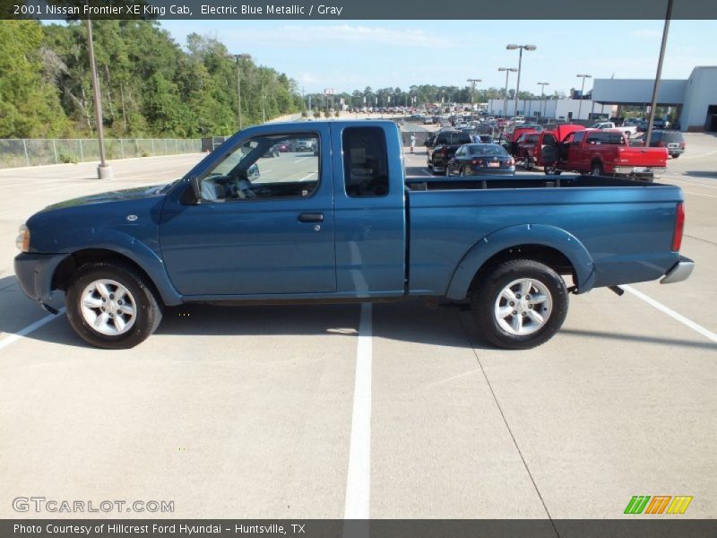 Electric Blue Metallic / Gray 2001 Nissan Frontier XE King Cab