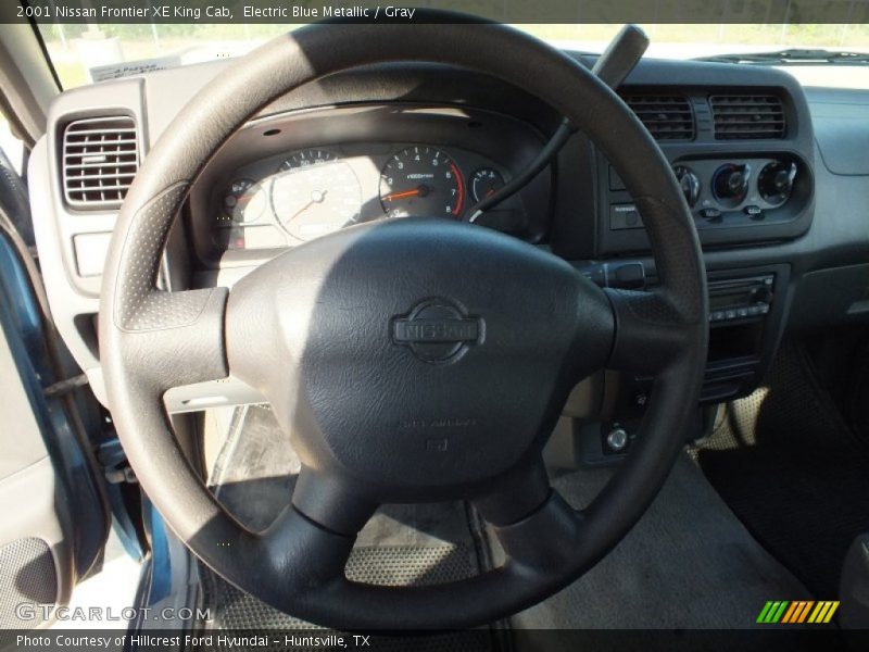 Electric Blue Metallic / Gray 2001 Nissan Frontier XE King Cab