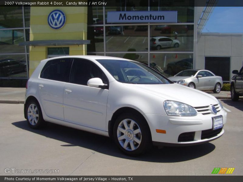Candy White / Art Grey 2007 Volkswagen Rabbit 4 Door