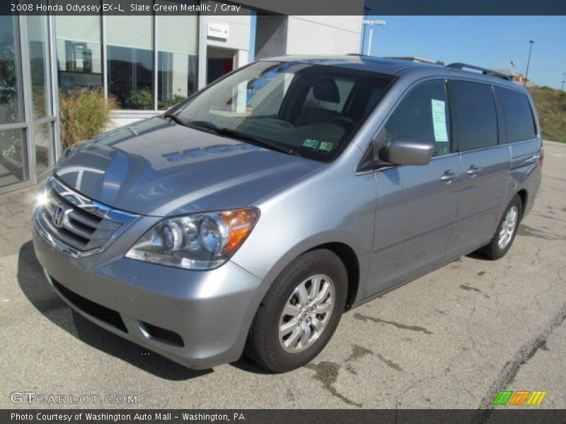 Slate Green Metallic / Gray 2008 Honda Odyssey EX-L