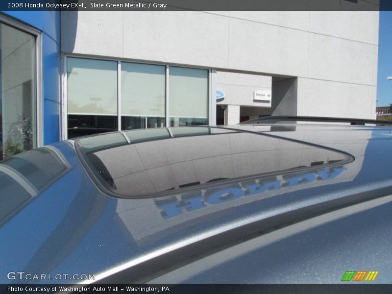 Slate Green Metallic / Gray 2008 Honda Odyssey EX-L