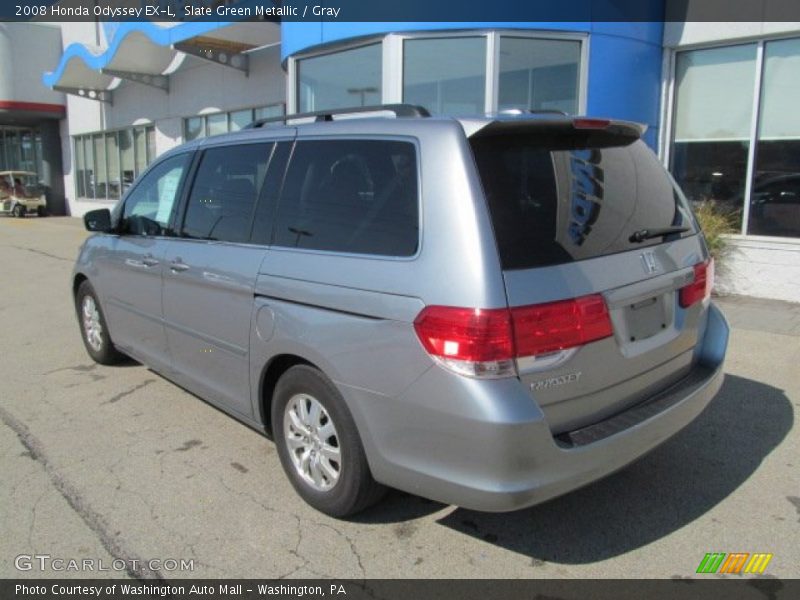 Slate Green Metallic / Gray 2008 Honda Odyssey EX-L