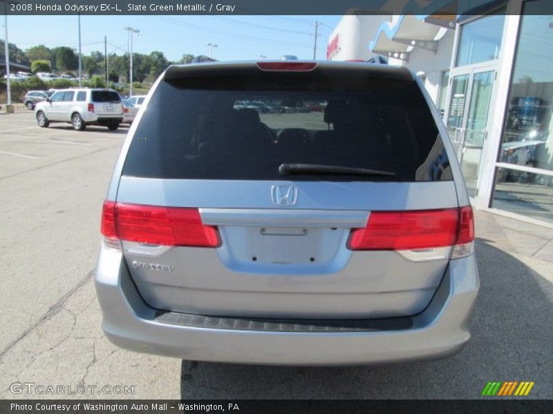 Slate Green Metallic / Gray 2008 Honda Odyssey EX-L