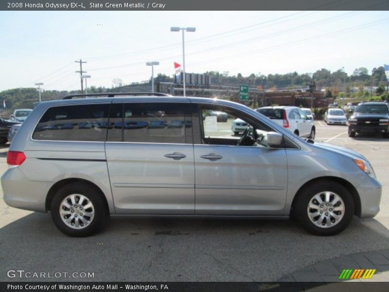 Slate Green Metallic / Gray 2008 Honda Odyssey EX-L