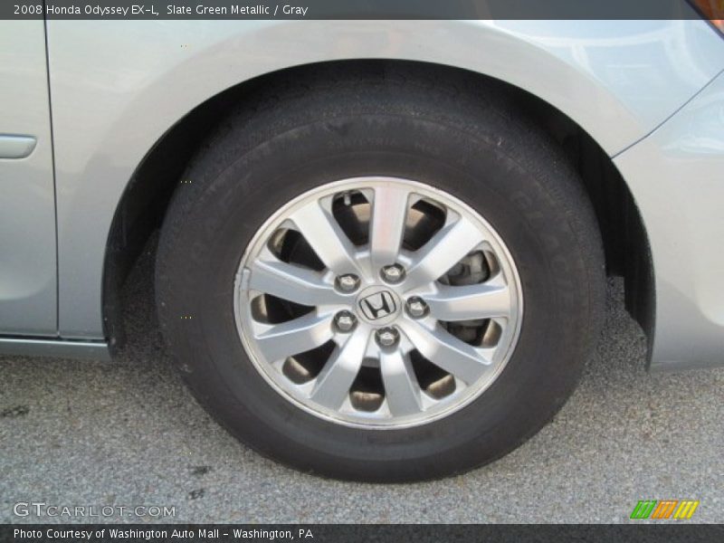 Slate Green Metallic / Gray 2008 Honda Odyssey EX-L