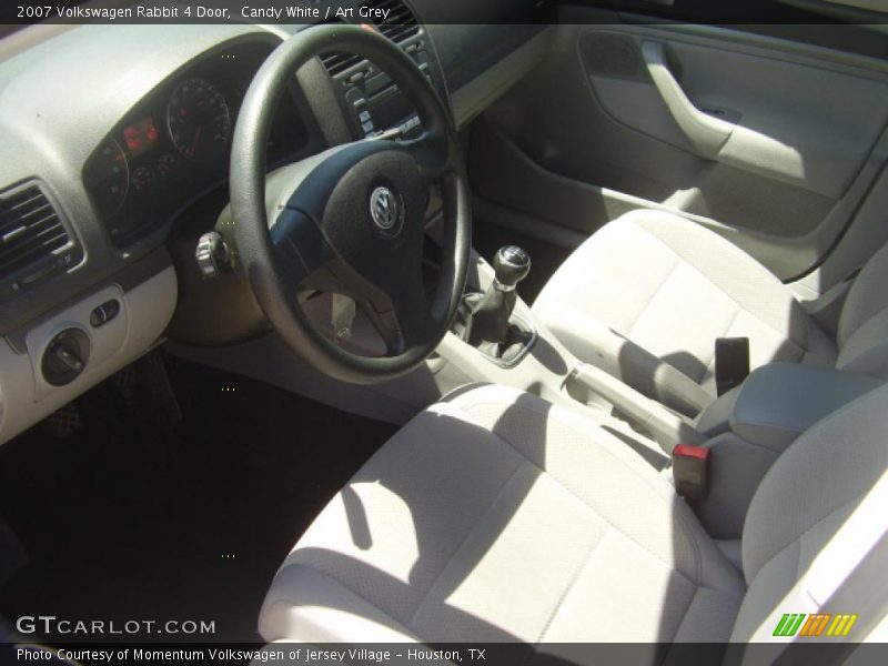 Candy White / Art Grey 2007 Volkswagen Rabbit 4 Door