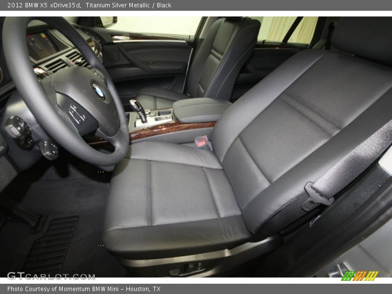 Titanium Silver Metallic / Black 2012 BMW X5 xDrive35d