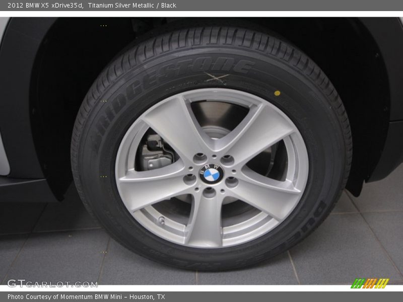 Titanium Silver Metallic / Black 2012 BMW X5 xDrive35d