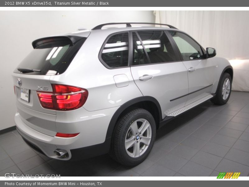 Titanium Silver Metallic / Black 2012 BMW X5 xDrive35d