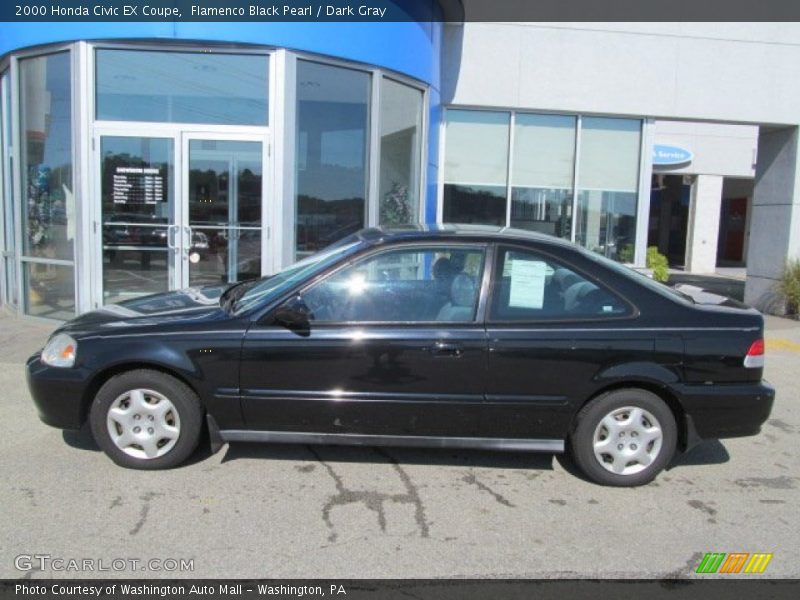 Flamenco Black Pearl / Dark Gray 2000 Honda Civic EX Coupe
