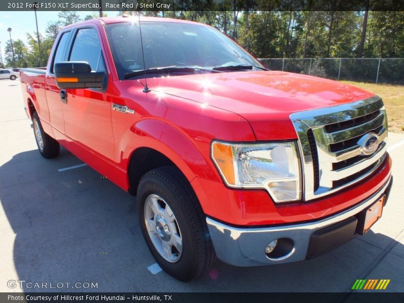 Race Red / Steel Gray 2012 Ford F150 XLT SuperCab